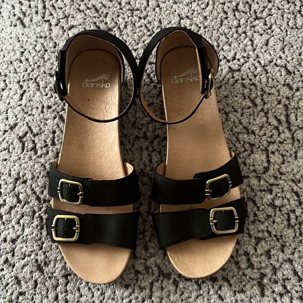 Dansko Black Wedges Shoes